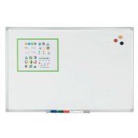 Tableau simple émaillé blanc cadre acier - 60 x 90 cm - Image 3