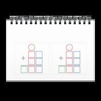 Lot de 80 stickers gabarit addition 6 x 5,5 cm - Image 2