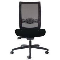 Chaise de bureau KIO dos Résille Noir assise Noir - Image principale