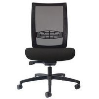 Chaise de bureau KIO dos Résille Noir assise Anthracite - Image principale