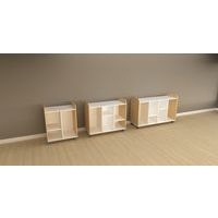 Lot de 4 étagères blanches pour meubles à bacs - Image 2