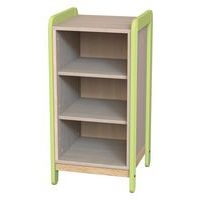 Meuble 1 colonne 3 niches Lili hauteur 98 cm coloris vert - Image principale