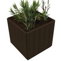 Jardinière Canopée carrée plastique recyclé Espace Urbain - Image principale