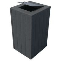 Poubelle Equilibre couvercle et trappe plastique recyclé Espace urbain - Image principale