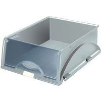 Lot de 4 Corbeille à courrier Leitz Sorty, avec rabat Gris - Image principale