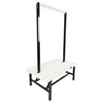 Banc double patère PVC blanc - À monter - Manutan - Image 5