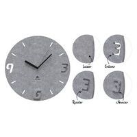 Horloge murale en matériaux PET 100% recyclé Ø 30 cm Gris - Image 5