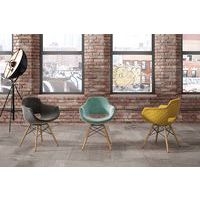 Lot de 4 fauteuils Nadine pieds bois naturel  Somcasa - Image 3