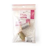 Lot 2 bobines de 20 mètres de fil pailleté or et argent - Image principale