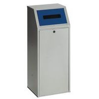 Poubelle de tri sélectif en acier - bleu 70L - Image principale