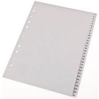 Intercalaires en plastique, numériques, A4 - Image principale