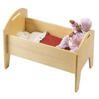 Lit de poupée en bois - Image principale