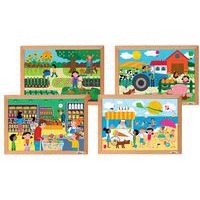 Puzzles mathématiques sur le sens des nombres,ensemble de 4 - Image principale