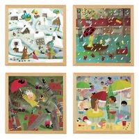 Puzzles de conditions météorologiques extrêmes,ensemble de 4 - Image principale