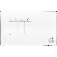 PREMIUM tableau blanc 120x200cm Acier laqué blanc - Image 2