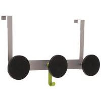 Triple patère de porte CROCH acier ABS + 1 crochet - Image principale