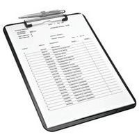 Lot de 6 Porte-bloc, A4, en polystyrène, noir - Image principale