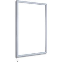 Cadre d'affichage lumineux LED éco 50 x 70 cm à fixer - Image principale