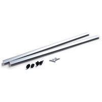 Lot de 10 Profilé bannière avec embouts et crochets coulissants 1200mm - Image 3