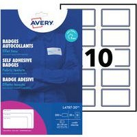 Lot de 200 Badge adhésif textile avec contour couleur - Image principale