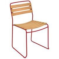 Chaise teck Surprising Coquelicot - Image principale