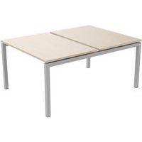Bureau droit Bench 2 places Inesa Chêne 120 cm - Image principale