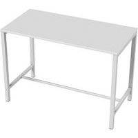 Table de réunion haute Jona Plateau  Blanc Long  : 160 cm - Image principale