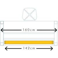 Goulotte inclinable 160 cm Blanc - Image 5