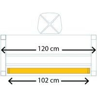 Goulotte inclinable 120 cm Blanc - Image 2