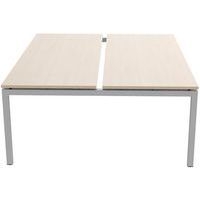 Bureau droit Bench 2 places Inesa Chêne 200 cm - Image 4