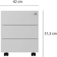 Caisson mobile 2 tiroirs - Inesa/Kelli, Nb de tiroirs : 3 - Image 6
