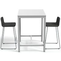 Table de réunion haute Jona Plateau Blanc Long  : 100 cm - Image 4