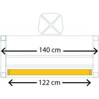 Goulotte inclinable 140 cm Blanc - Image 3
