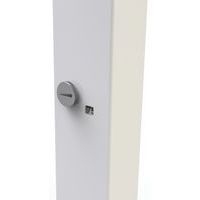 Bureau droit Inesa avec pied réglable en T Chêne 200 cm - Image 5