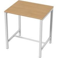 Table de réunion haute Jona Plateau  Chêne Long  : 100 cm - Image 2