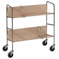 Chariot de classeurs - 2 plateaux - Capacité 75 kg - Image principale
