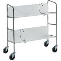 Chariot de classeurs - 2 plateaux - Capacité 75 kg - Image 3