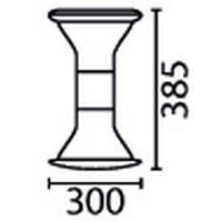 Tabouret Mogoo T2 à T7 assise noire et verte - Image 2