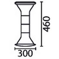 Tabouret Mogoo T2 à T7 assise noire et verte - Image 3