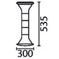 Tabouret Mogoo T2 à T7 assise noire et verte - Image 4