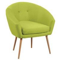 Fauteuil accueil en tissu Armand coloris Pistache - Image 4