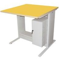 Poste Man Modulo mélaminé, support UC avec porte - Manutan Expert - Image 6