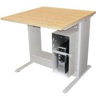 Poste Man Modulo mélaminé, support UC avec barre - Manutan Expert - Image 6