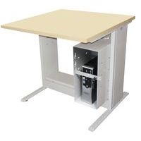 Poste Man Modulo mélaminé, support UC avec barre - Manutan Expert - Image 7