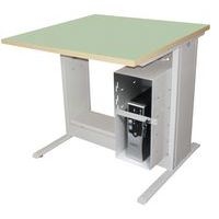 Poste Man Modulo mélaminé, support UC avec barre - Manutan Expert - Image 2