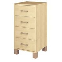 Caisson 4 tiroirs Confetti - finition bouleau - Image principale