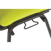 Lot 5 chaises Cluny accroche soudée Piètement chromé PVC - Image 3