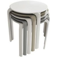 Table Drop Ronde Diam 70 Blanche - Image 3