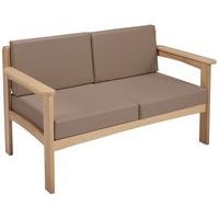 Canapé 2 places Autize structure Naturel PVC 9434 Terre - Image principale