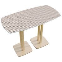Table réunion haute Woody 4 personnes décor Brun - Image principale